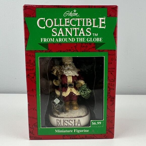 Gibson Collectible Santas From Around The Globe - Russia - 3” With Box - Picture 1 of 4